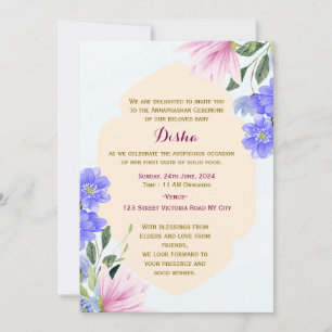 Annaprashan Ceremony Invitations 