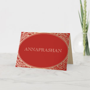 Annaprashan First Rice Ceremony Invitation