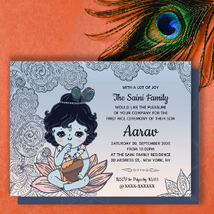 Annaprashan First Rice Ceremony Invitation