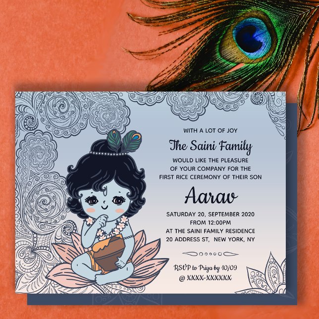 Annaprashan First Rice Ceremony Invitation (Creator Uploaded)