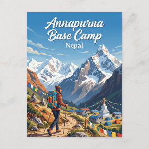Annapurna Base Camp Nepal Postcard