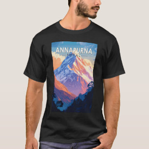 Annapurna Nepal Travel Art Vintage T-Shirt