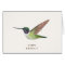 Anna's Hummingbird Birthday Card