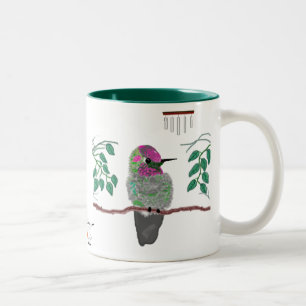 Anna's Hummingbird Two-Tone Coffee Mug