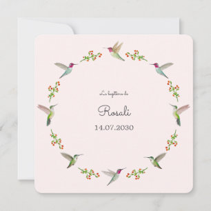 Anna's Hummingbirds Baptism with photo