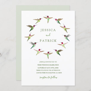 Anna's Hummingbirds Invitation
