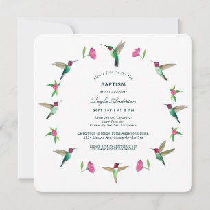 Anna's Hummingbirds Invitation