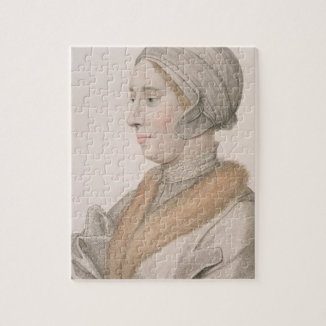 Anne Boleyn (1507-36) engraved by Francesco Bartol Jigsaw Puzzle (Vertical)