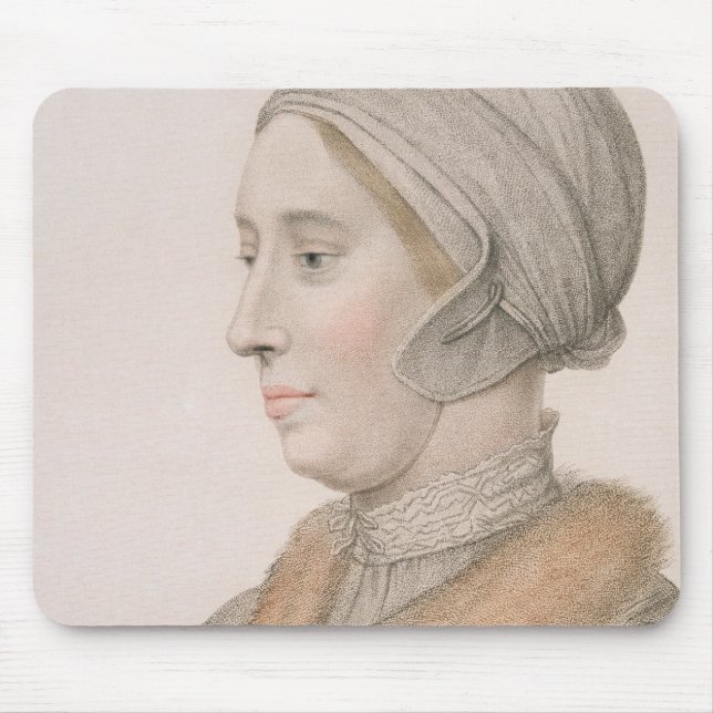Anne Boleyn (1507-36) engraved by Francesco Bartol Mouse Pad (Front)
