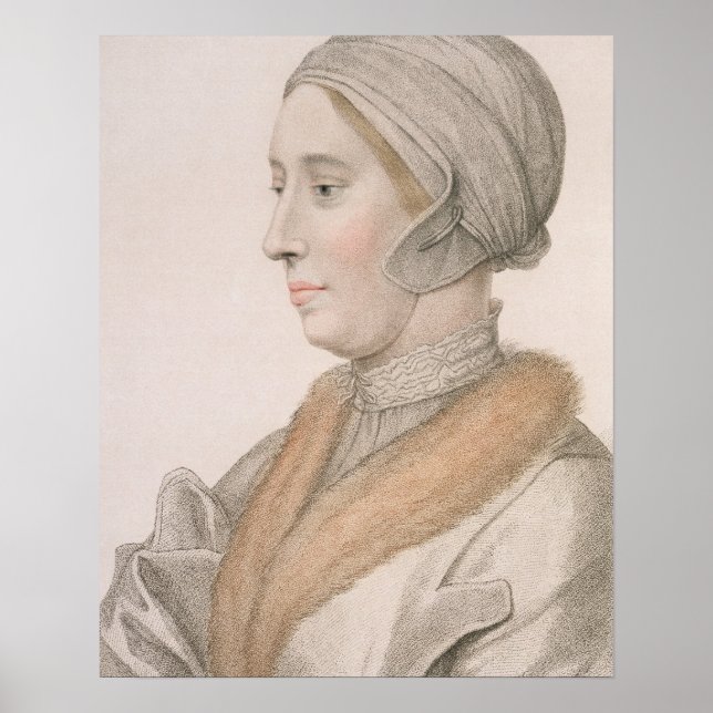 Anne Boleyn (1507-36) engraved by Francesco Bartol Poster (Front)