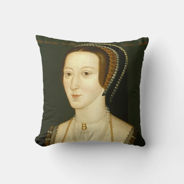 Anne Boleyn Accent Pillow (Front)
