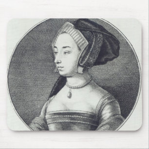 Anne Boleyn, etched by Wenceslaus Hollar, 1649 Mouse Pad