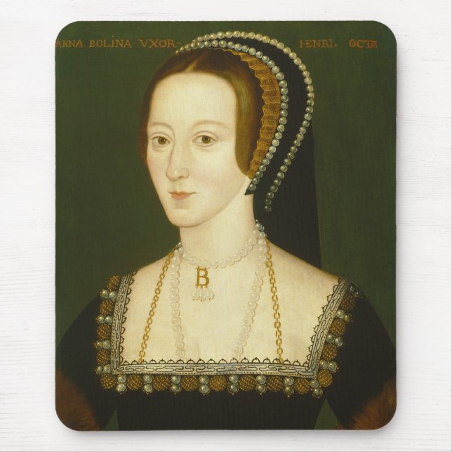 Anne Boleyn Second Wife of Henry VIII Portrait Mouse Pad (Front)