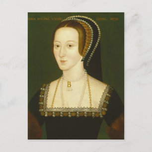 Anne Boleyn Second Wife of Henry VIII Portrait Postcard