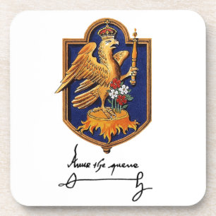 Anne Boleyn Signature & Coat of Arms Coaster
