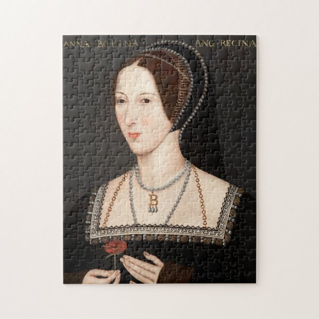Anne Boleyn Tudor Queen Hever Castle Jigsaw Puzzle (Vertical)