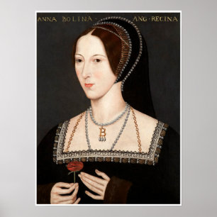 Anne Boleyn Tudor Queen Hever Castle   Poster