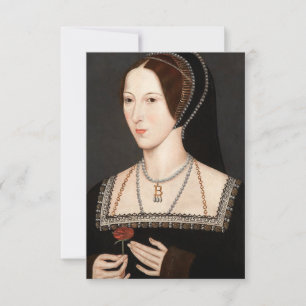 Anne Boleyn Tudor Queen Hever Castle  Thank You Card