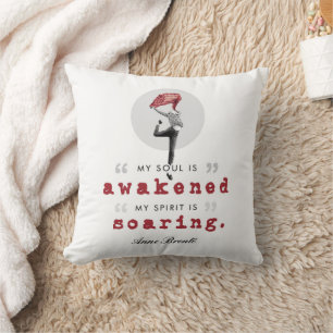 Anne Bronte Poem Quote - My Soul is Awakened Cushion