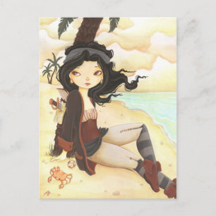 Anne - fairy pirate fantasy post card