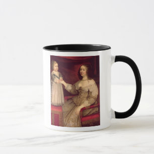 Anne of Austria with her son Louis XIV Mug
