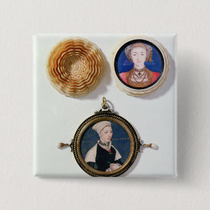 Anne of Cleves , 1539 and Jane Small 15 Cm Square Badge