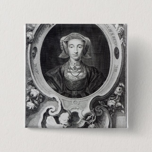 Anne of Cleves 15 Cm Square Badge (Front)