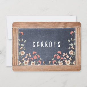 Anne of Green Gables Chalkboard Menu/Place Card