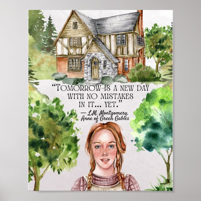 Anne of Green Gables Quote Classroom Poster (Front)