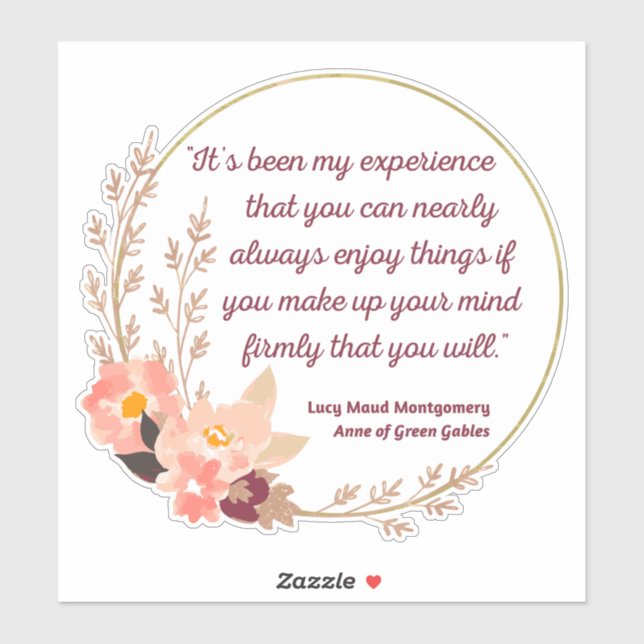 Anne Of Green Gables Quote I - Cute Style (Sheet)