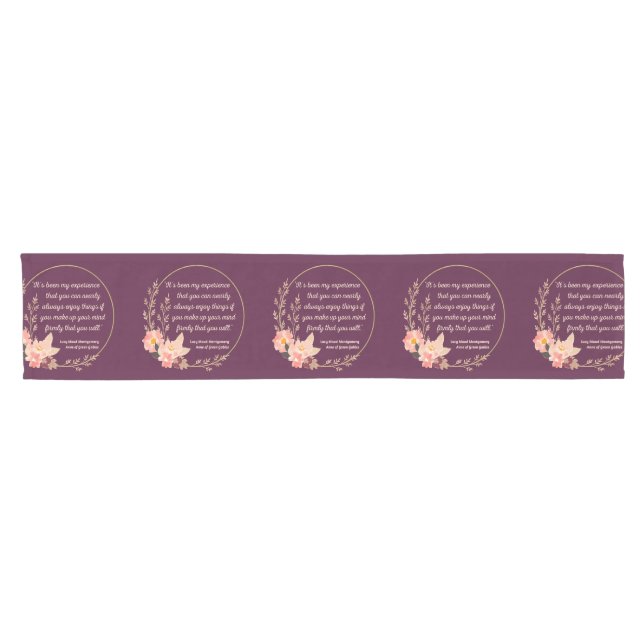 Anne Of Green Gables Quote I - Cute Style Short Table Runner (Horizontal)