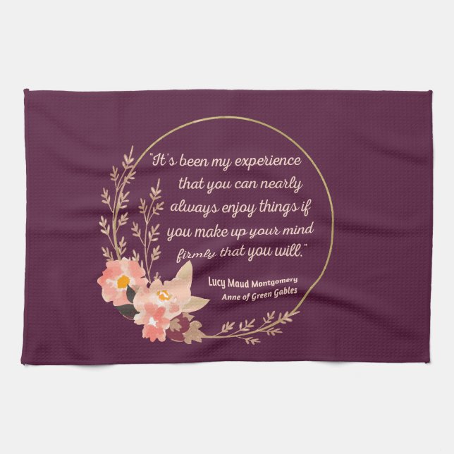 Anne Of Green Gables Quote I - Cute Style Tea Towel (Horizontal)