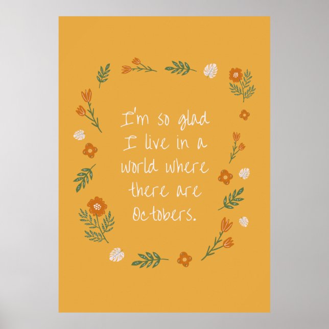 Anne of Green Gables Quote Poster (Front)