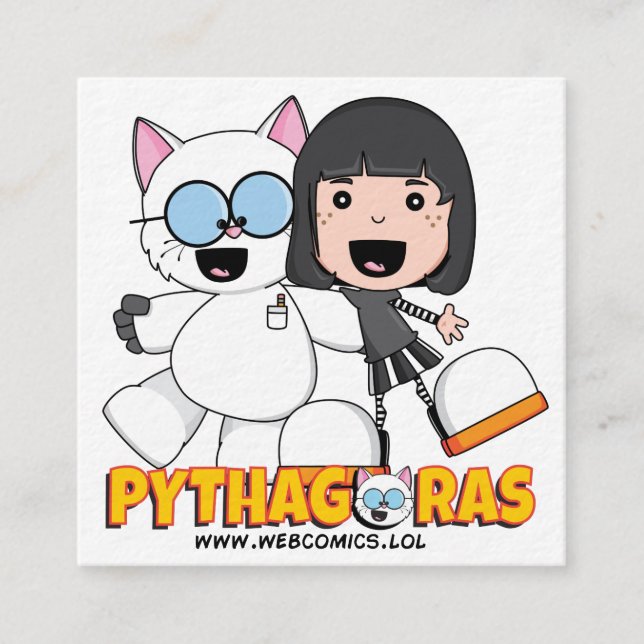 Anne & Pythagoras Business Cards (Front)