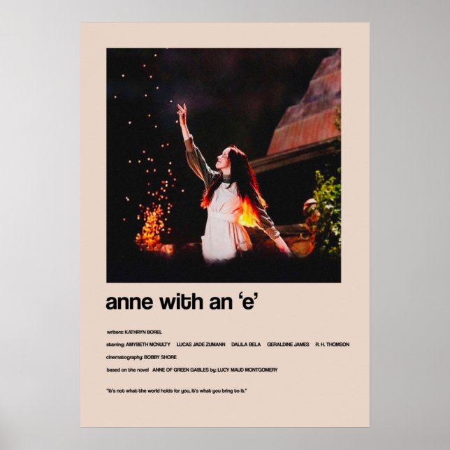 Anne with an E  Alternate Minimalist Cover Poster (Front)