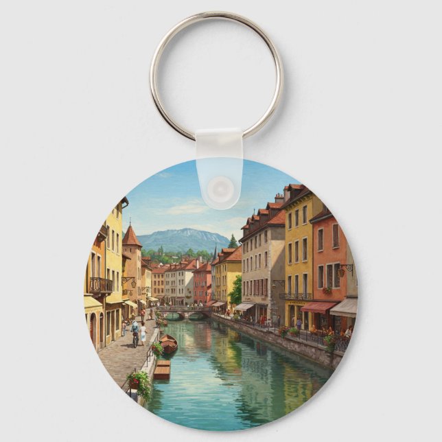 Annecy France  Key Ring (Front)