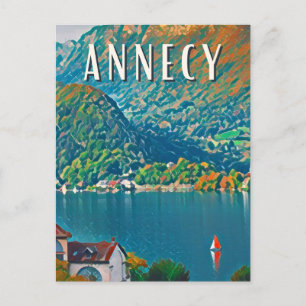 Annecy Photo Vintage Postcard