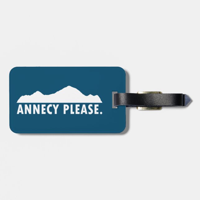Annecy Please Luggage Tag (Back Horizontal)