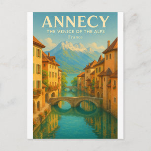 ANNECY — THE VENICE OF THE ALPS POSTCARD