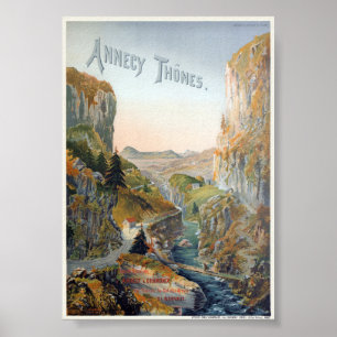 Annecy Thones Vintage Poster 1899