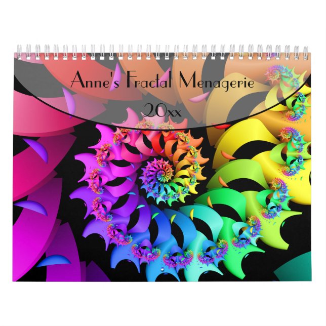 Anne's Fractal Menagerie Calendar (Cover)