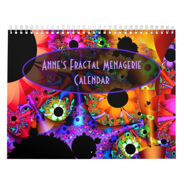 Anne's Fractal Menagerie Calendar (Cover)