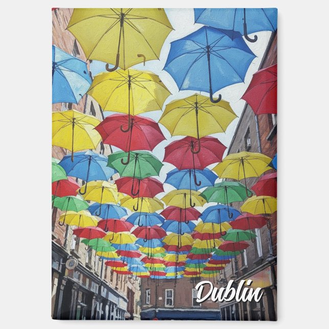 Anne's Lane Dublin Ireland Travel Magnet (Front)