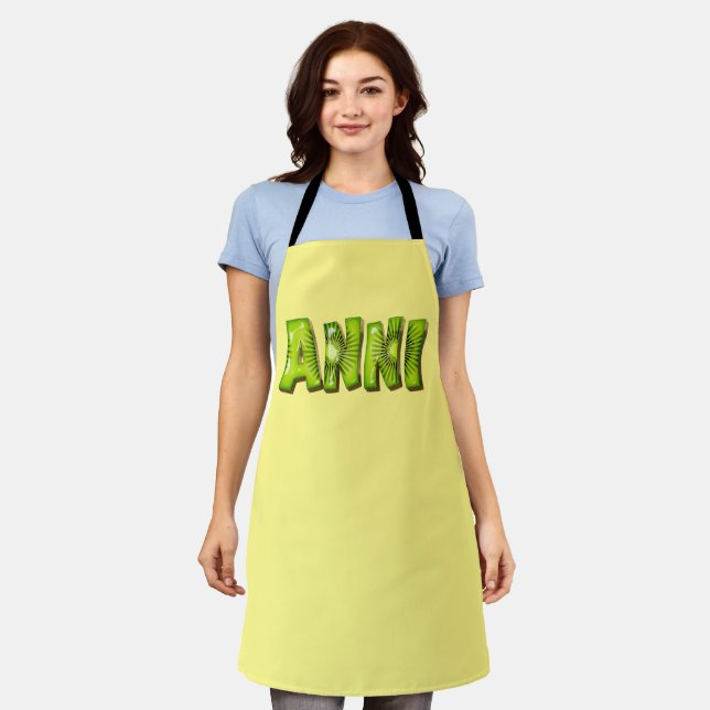 Anni Name Kiwi Design Kitchen apron (Worn)