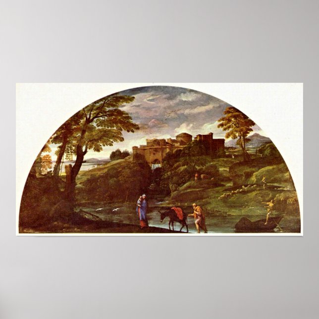 Annibale Carracci - The Flight into Egypt Poster (Front)