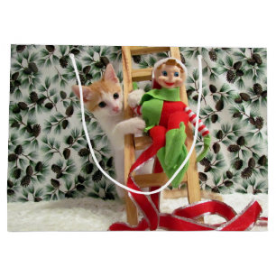 Annie and the Elf Christmas - Cat /Kitten Gift Bag