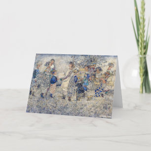 Annie French Girls in the Flower Garden Note Card