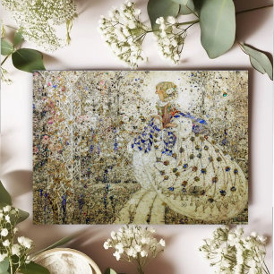 Annie French Woman in the Garden Note Card