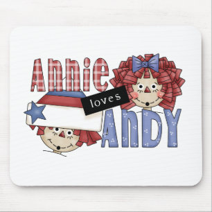 Annie Loves Andy Ragdoll Mouse Pad