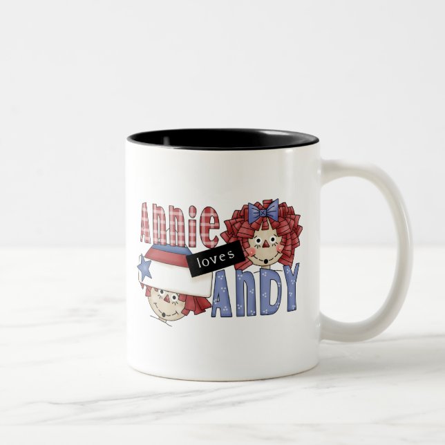 Annie Loves Andy Ragdoll Two-Tone Coffee Mug (Right)
